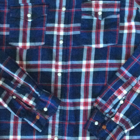 Men's H&M Slim Fit Plaid Button Up Shirt - Size M - Picture 5 of 5